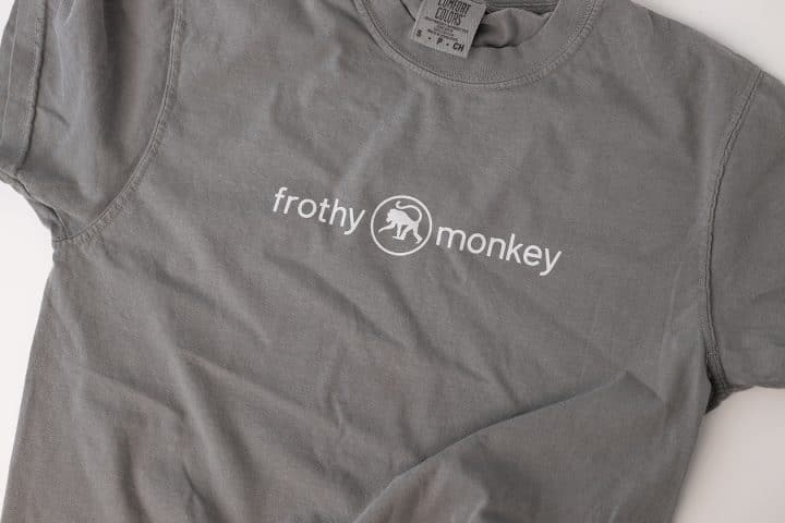 Frothy Monkey T-Shirt (Grey) - Image 2
