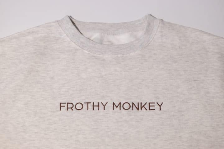 Frothy Monkey Embroidered Sweatshirt - Image 2