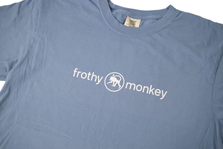 Frothy Monkey T-Shirt (Light Blue) - Image 2