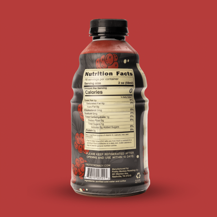 Frothy Cold Brew Coffee Concentrate 32oz - Image 4